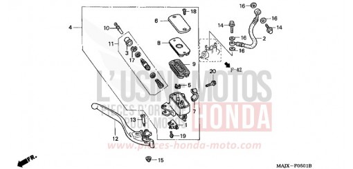 VORDERRADBREMSE (ST1100A) ST1100AY de 2000